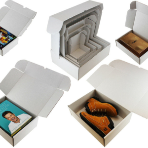 White Postage Boxes